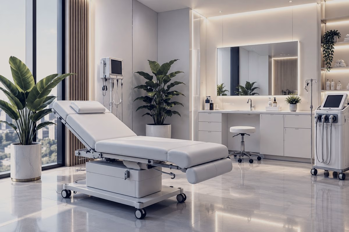 A modern clinic treatment room